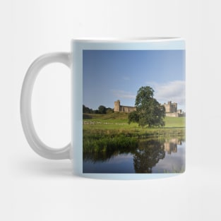 Alnwick Castle reflected in the River Aln (2) Mug